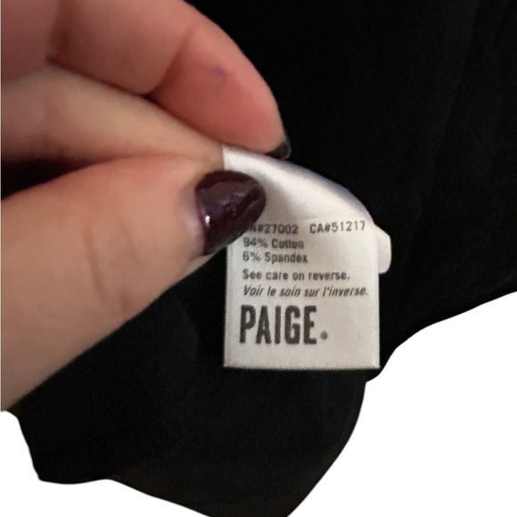 Paige Women's Black V-Neck Top - Picture 5 of 5